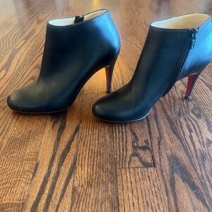 Authentic Christian Louboutin black booties size 38